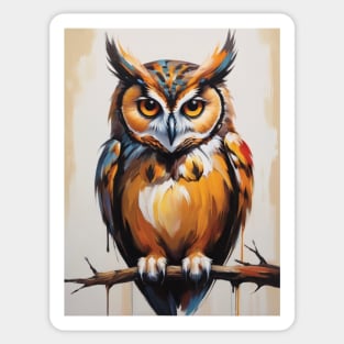 Beautiful Owl Staring Sticker